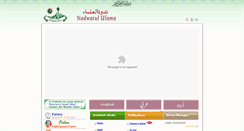 Desktop Screenshot of nadwatululama.org